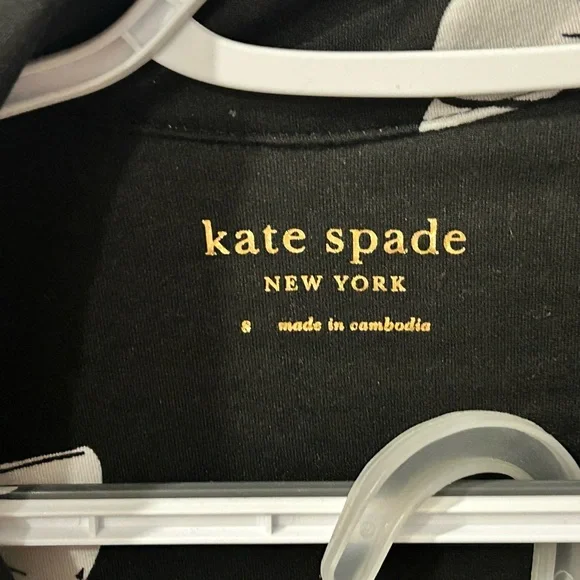 Kate Spade Black and White Bow Pajama Set - Picture 2 of 6